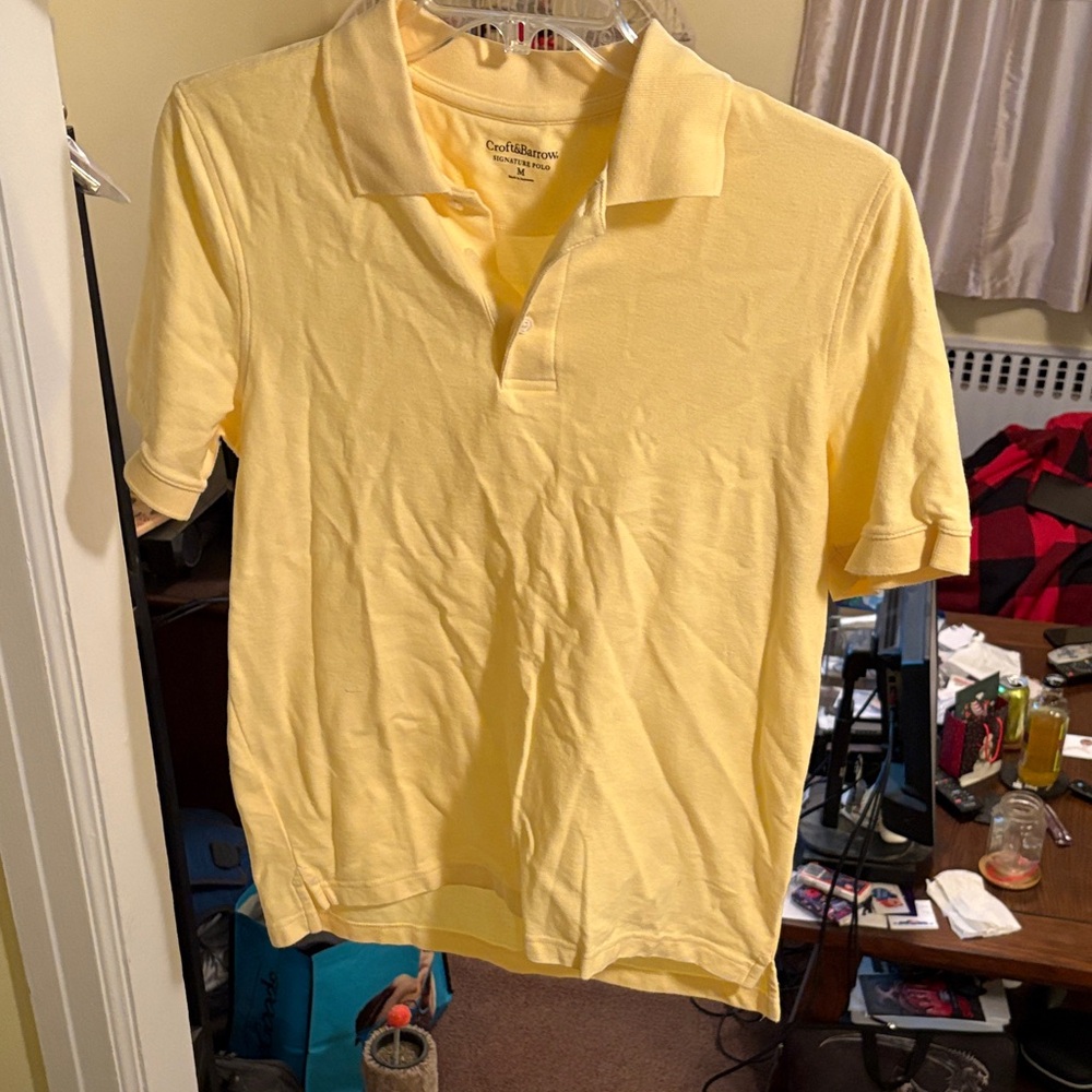 Croft & Barrow Men's Yellow Polo Shirt